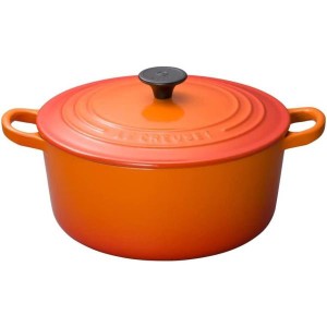 送料無料！【Amazon.co.jp 限定 レシピブック付き】ル・クルーゼ(Le Creuset) 鋳物 ホーロー 鍋 両手鍋 無水鍋 鉄鍋 ココット・ロンド 22