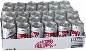 送料無料！Diet Dr. Pepper ダイエットドクターペッパー　350mlx30缶　炭酸飲料