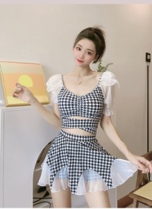 水着 ワンピース水着 ワンピース セパレート レース シフォン フリル レースアップ かわいい 大人可愛い おしゃれ 女っぽ ラブリー キュ