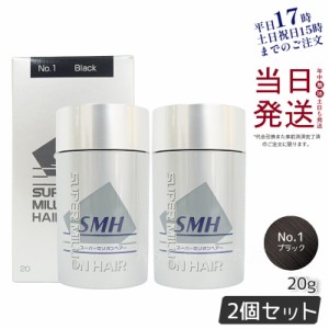 【2個セット】ルアン スーパーミリオンヘアー No.1 ブラック 20g 薄毛 隠し 粉 透けない 微細パウダー 男女兼用