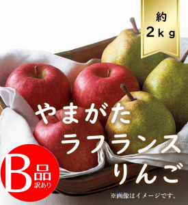 【送料無料】ラフランスとりんご約2ｋｇ 訳あり R6年度先行予約商品