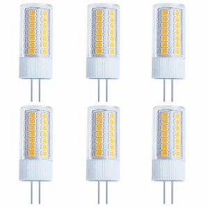 G4口金 LED電球 5W 電球色 3000K 30W白熱電球相当 110V LEDライト 調光不可能 全方向照明 電球色-6個入り