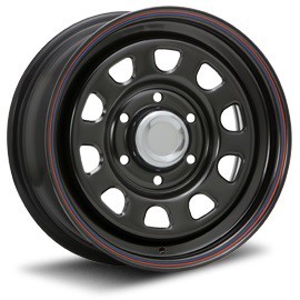 MLJ デイトナ SS 15インチ 6.0J +45 6-139.7 ブラック（レッド/ブルーライン） DAYTONA SS １台分/4本セット