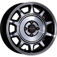 CRIMSON Hokuto Racing 零式-S 15インチ 5.0J +45 4-100 ブラックポリッシュ4本で送料無料 クリムソン ホクト レーシング 零式 S