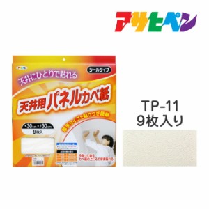 厚手タイプ天井用パネルカベ紙 アサヒペン 9枚入り TP-11 壁紙 かべ紙