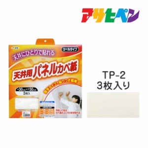 厚手タイプ天井用パネルカベ紙 アサヒペン 3枚入り TP-2 壁紙 かべ紙