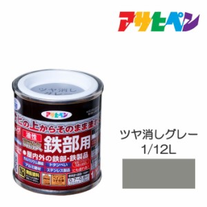 油性高耐久鉄部用 1/12L ツヤ消しグレー 油性塗料 ペンキ