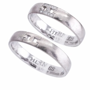 エルメス HERMES エヴァー・ヘラクレス エヴァーヘラクレス ウェディングリング リング 指輪 結構指輪 ペアリング ダイヤリング ホワイト