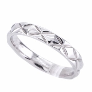 シャネル CHANEL マトラッセ リング 指輪 シルバー 結婚指輪 マリッジリング プラチナ ココクラッシュ