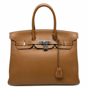 エルメス HERMES バーキン35 バーキン 35 バッグ トートバッグ トリヨンクレマンス ゴールド ブラウン 茶 シルバー金具