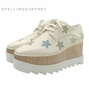 未使用 ステラマッカートニー STELLA McCARTNEY エリス スニーカー 靴 シューズ 厚底 スター ラインストーン プラットフォーム ベージュ