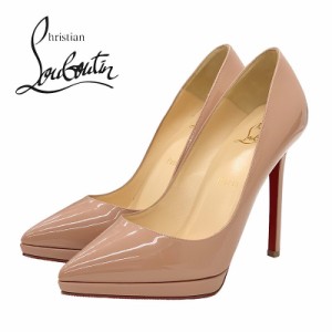 クリスチャンルブタン Christian Louboutin パンプス 靴 シューズ パテント ピンクベージュ