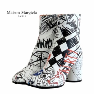 メゾンマルジェラ Maison Margiela ブーツ ショートブーツ 靴 シューズ レザー マルチカラー 未使用 足袋 ペイント