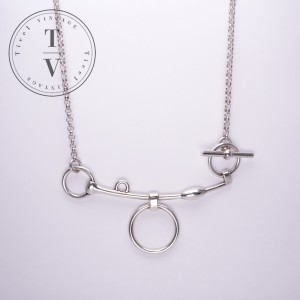 エルメス HERMES モール ドゥ ブリッド モール ドゥ ブリッド ネックレス ペンダント チョーカー Ag925 シルバー 銀 ヴィンテージ