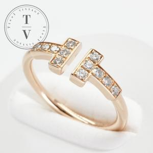 Tiffany&Co.】ダブルミルグレイン 19号 リングK18ピンクゴールド