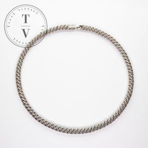 エルメス HERMES ツイスト ツイスト ネックレス ペンダント チョーカー 925 シルバー 銀 アンティーク 希少 レア