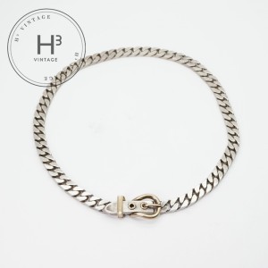 エルメス HERMES ブックルセリエ ブックルセリエ ネックレス ペンダント チョーカー 750/925 シルバー 銀 アンティーク 希少