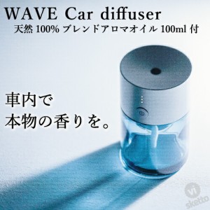 WAVE  Car オリジナルブレンドセット(ディフューザー＆選べるアロマオイル100mLセット Car diffuser)