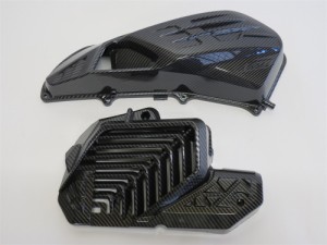 adv160 PCX/PCX e:HEV/PCX 125 160 JK05 JK06 KF47 2021 以降 クリーナーボックス &ラジエター カバー カーボン調