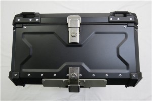 アルミトップケース 100L 特大 リアボックス ツーリングボックス 汎用 黒