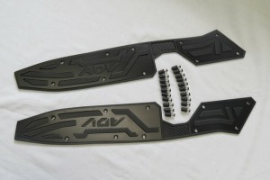 HONDA ADV adv150 アルミ CNC ステップボードB 黒