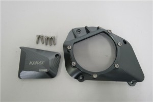 NMAX nmax n-max 2016-2019 透明タイプ CNC アルミ エンジンカバー 灰