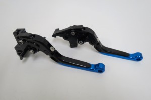 NINJA400 NINJA400R NINJA650R ER-6N/F ビレットレバーロング 黒×青