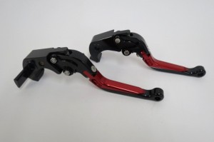 ninja ZX-14R ZZR1400 GTR1400 ビレットレバー 黒×赤