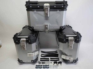 V-STROM650 1000 1050 V-ストローム650/1000/1050 2017- サイドキャリア＆サイドBOX-B&リアBOX-B 5点セット黒銀