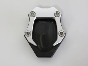 Ninja400 Ninja250 2018- Z250 Z400 2018-2022 CNC加工 サイドスタンドプレート 銀【代引不可】