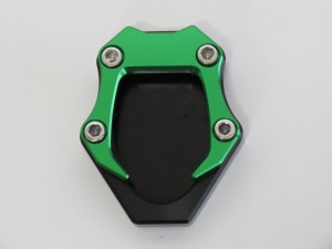 Ninja400 Ninja250 2018- Z250 Z400 2018-2022 CNC加工 サイドスタンドプレート 緑【代引不可】