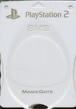 PS2 メモリーカード【８MB】 MAJICGATE KOTOBUKI製 （ホワイト）やや色ヤケ有  初期化済【中古】プレイステーション2 プレステ2