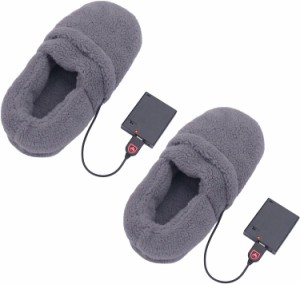 USB加熱フットウォーマー、ぬいぐるみ加熱充電式スリッパ、ぬいぐるみ電熱靴フットクッション、男性女性ぬいぐるみ電熱靴