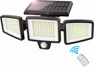 【210LED 3面発光 光束最大2500ルーメン】3つ知能モード 2200mAh大容量電池 高輝度 人感センサー 360°角度調整可能 防犯ライト 自動点灯