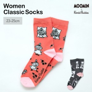 靴下 ソックス レディース ミイ リトルミイ ムーミン 北欧 クラシック レッド グレー クルー MOOMIN プチギフト 贈り物 プレゼント