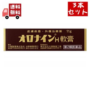 送料無料 3個セット 【第2類医薬品】《大塚製薬》 オロナインH軟膏 11g 【代引不可】