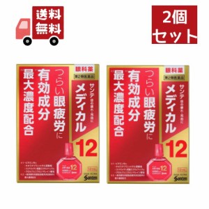 送料無料 2個セット【第2類医薬品】[参天製薬] サンテメディカル12 12ml[目薬][目の疲れ]