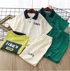 子供 半袖&ショーツのセット 綿100% Tシャツ&トラックセット 子供服 Tシャツ+ショートパンツ 半袖＋半ズボン 短パン 半ズボン パジャマ 