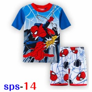 スパイダーマン パジャマ 子供パジャマ 綿100% 冬用 春用 秋用 子供 服 【送料無料】 男の子 女の子 半袖 半ズボン ナイトウェア ルーム