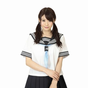 BeWithセーラースカーフ　水色サイズFREE コスプレ 制服　セット セーラー服かわいい 洗濯可