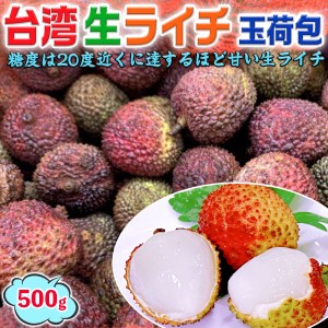 世界の果物シリーズ！ 台湾ライチ 玉荷包 台湾産 生ライチ 1箱 500g(1パック) 台灣産【本格的なライチ・高糖度】希少フルーツ …