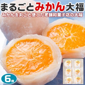 まるごと みかん 大福 6個入り フルーツ大福 ギフト 和菓子 プレゼント 贈物 スイーツ 母の日や父の日 お中元 お歳暮 敬老の日