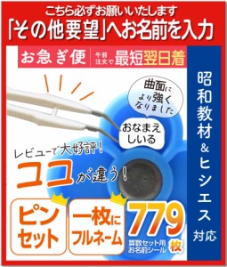 お名前シール 算数セット 大増量779枚 精巧ピンセット付き リニューアル おなまえシール 防水 昭和教材 ヒシエス対応 ネコポス