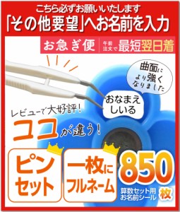 お名前シール 算数セット 大増量850枚 精巧ピンセット付き リニューアル おなまえシール 防水 各種算数教材対応 ネコポス