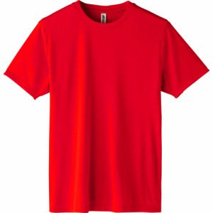 【010.レッド】【Mサイズ】 tシャツ 半袖 通販 Tシャツ カットソー メンズ レディース SS S M L LL 大きいサイズ 無地 ユニフォーム 3.5