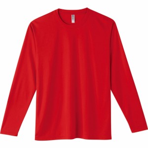 【010.レッド】 長袖tシャツ メンズ 大きいサイズ 通販 長袖Tシャツ カットソー レディース 3L 大きいサイズ ストレッチフィット 3.5オン