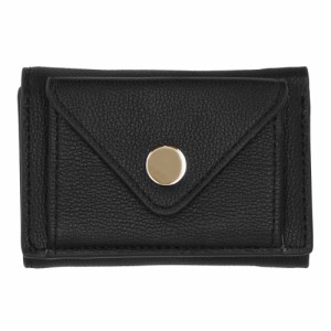 【ブラック】 財布 レディース ブランド 通販 小さめ さいふ 三つ折り ウォレット ミニ 使いやすい コンパクト 小銭入れあり コインケー