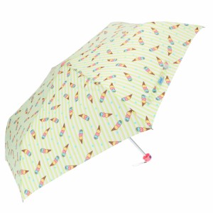 【5204アイスクリームライム】 折りたたみ傘 子供用 通販 傘 折り畳み 軽量 折り畳み傘 子供 軽い かわいい おしゃれ 女の子 女子 通学 