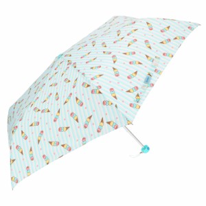 【5204アイスクリームサックス】 折りたたみ傘 子供用 通販 傘 折り畳み 軽量 折り畳み傘 子供 軽い かわいい おしゃれ 女の子 女子 通学