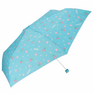 【5240チェリーピコレースサックス】 折りたたみ傘 子供用 通販 傘 折り畳み 軽量 折り畳み傘 子供 軽い かわいい おしゃれ 女の子 女子 